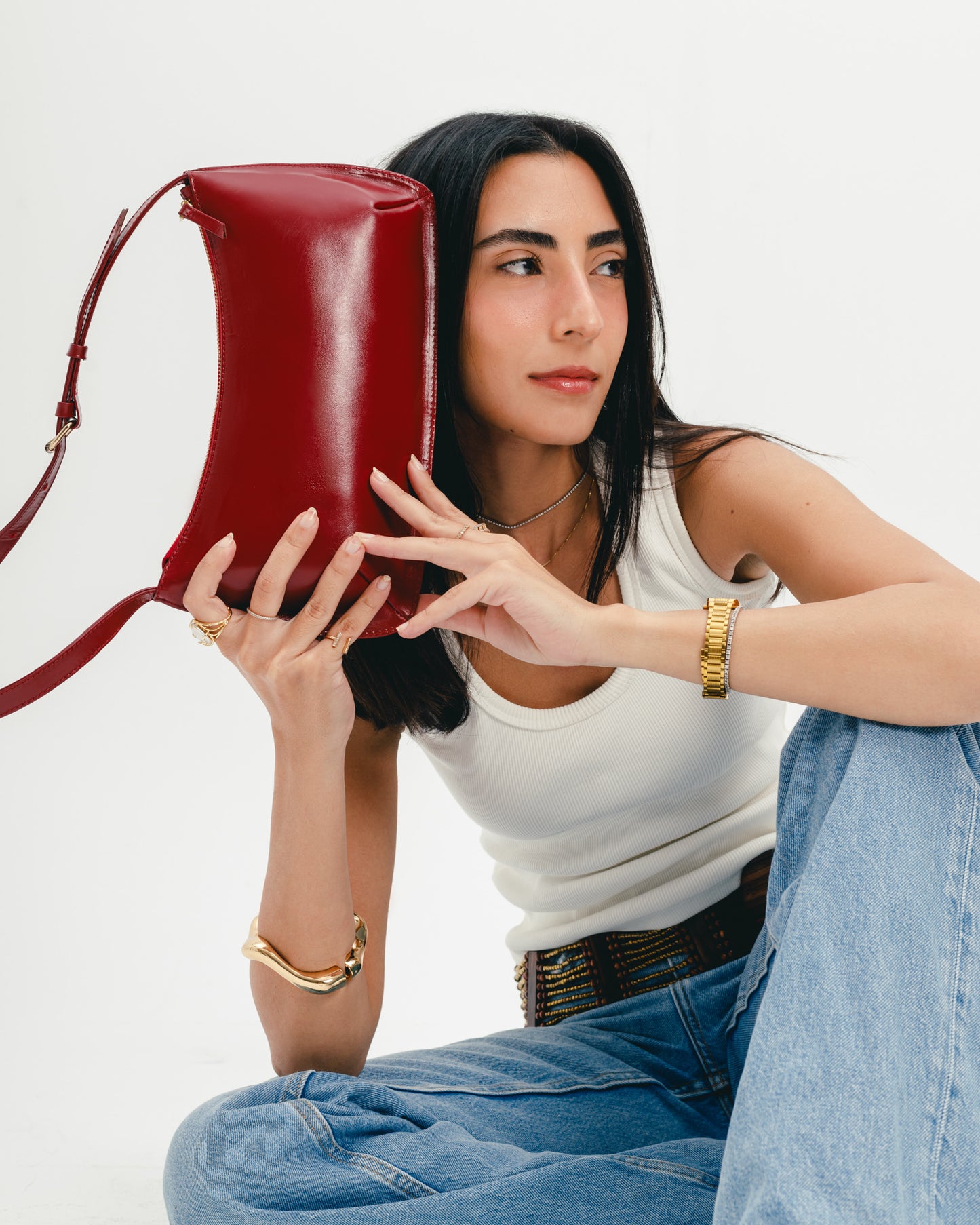 Nazly Bag - Cherry Red